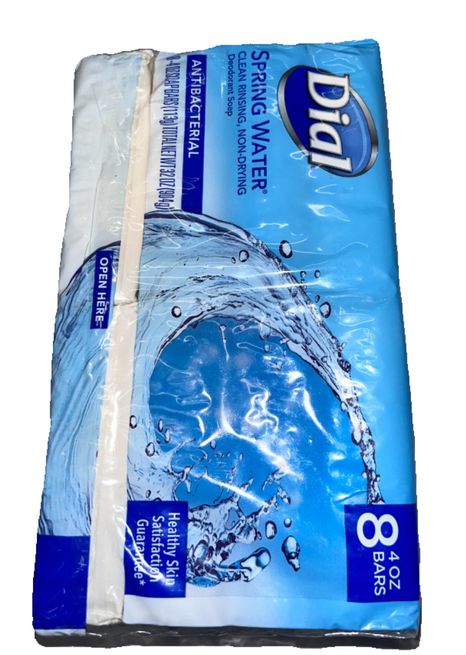 Dial Spring Water Antibacterial 8 Bars pack - Loose Change Bargain Store