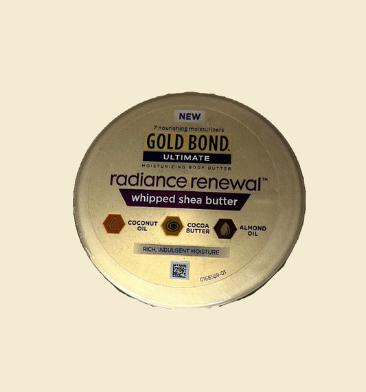 Gold Bond Ultimate Moisturizing Body Butter Radiance Renewal Whipped Shea Butter