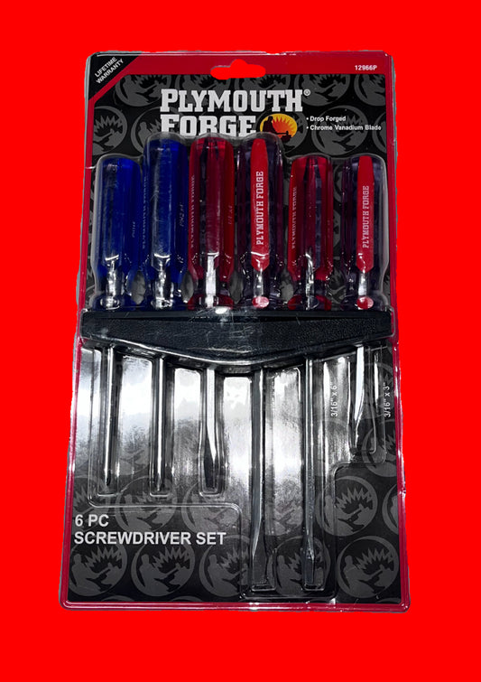 Plymouth Forge 6 Pc Screwdriver Set