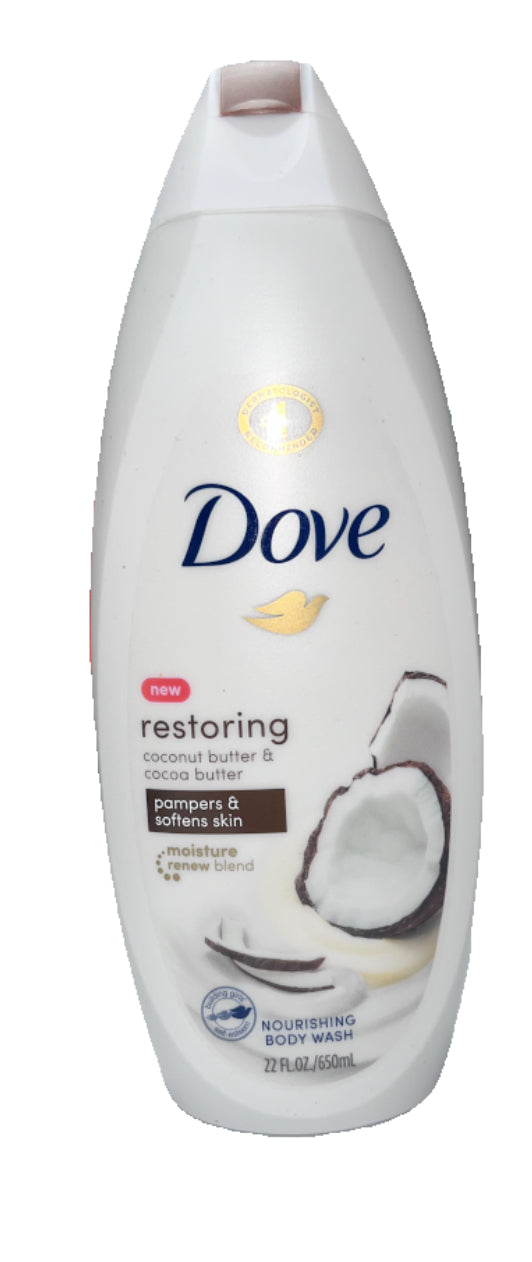 Dove Restoring Coconut Butter And Cocoa Butter Body Wash - Loose Change Bargain Store 